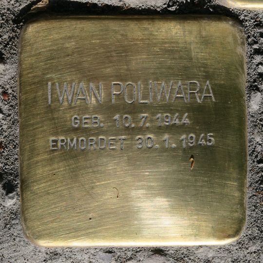 Stolperstein dedicated to Iwan Poliwara