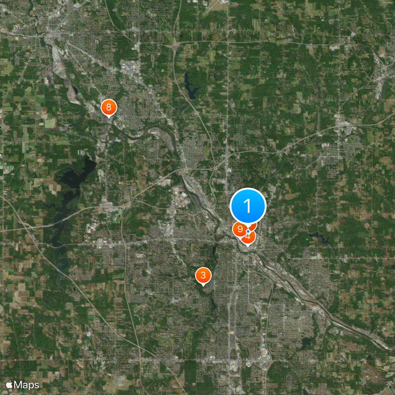Youngstown State University Map