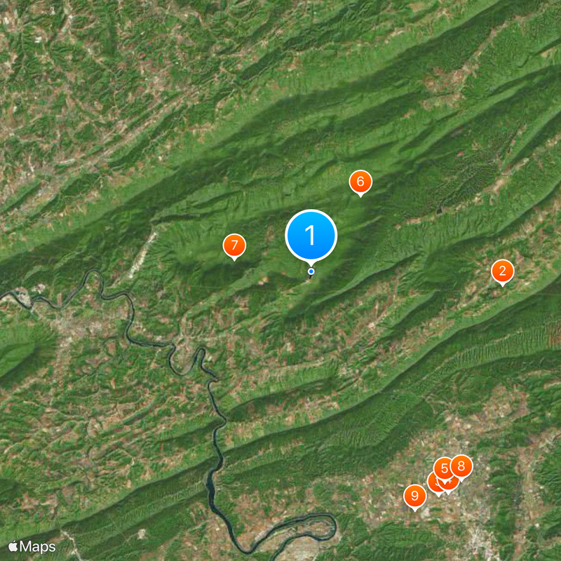 Mountain Lake Map