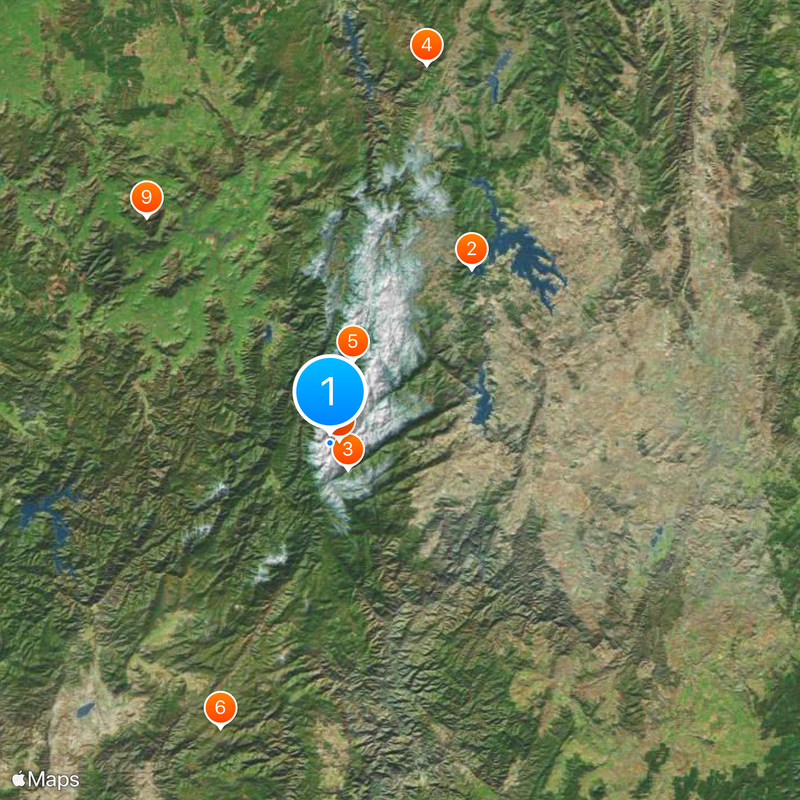 Monte Kosciuszko Mapa
