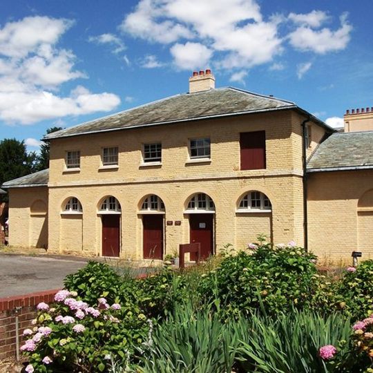 Former principal stable block of Moggerhanger House