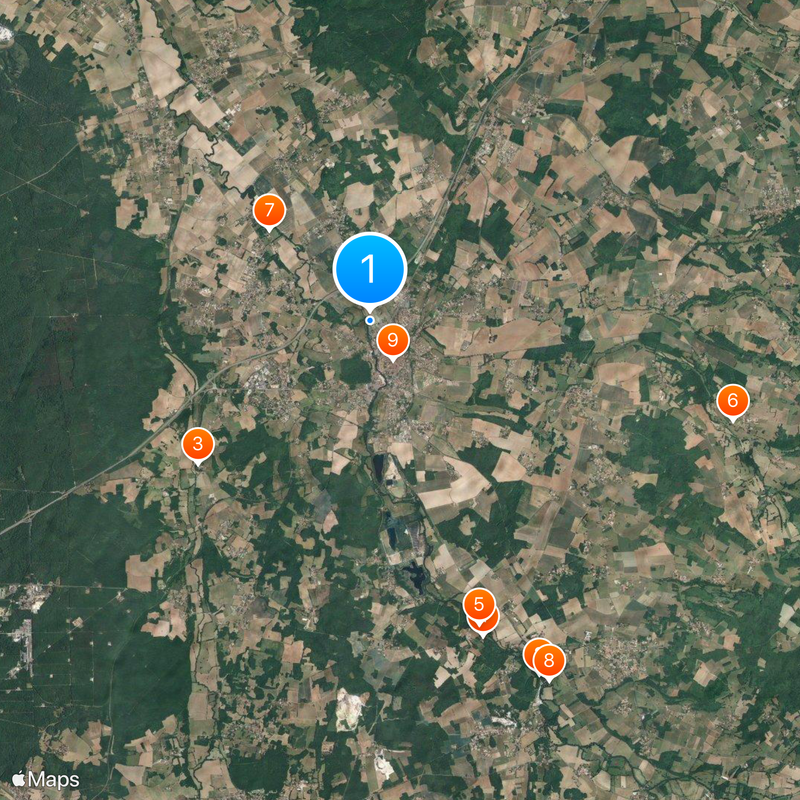 Château de La Rochefoucauld Karte