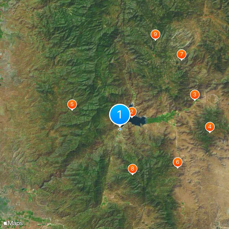 Lake Isabella Map