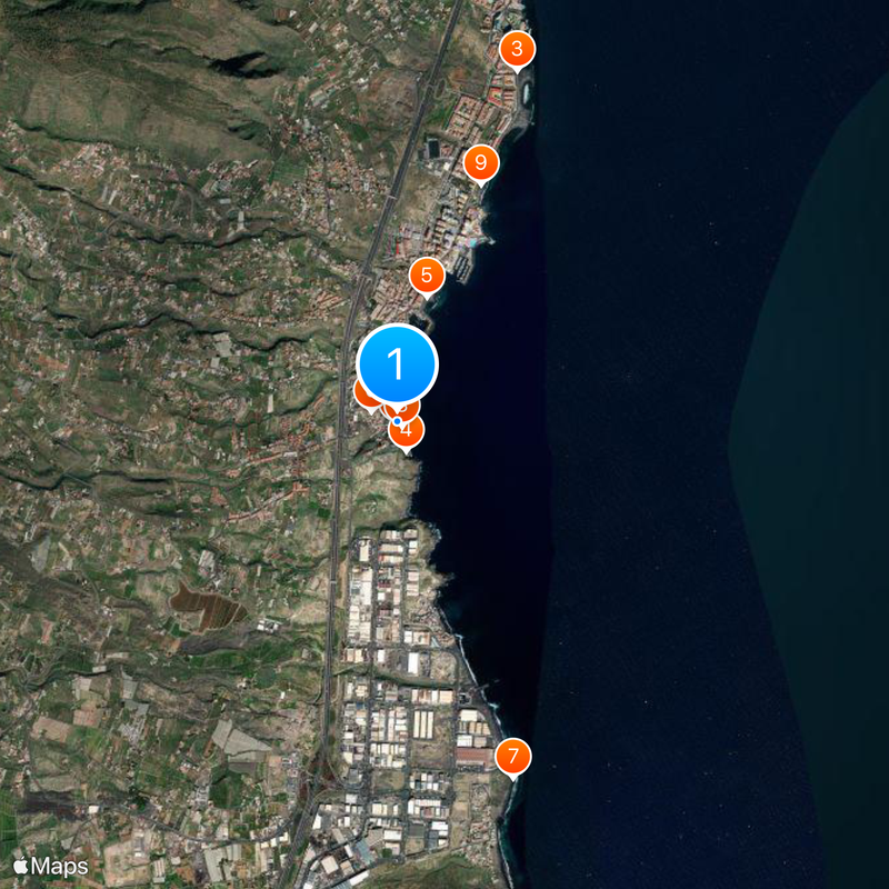 Virgin of Candelaria Map