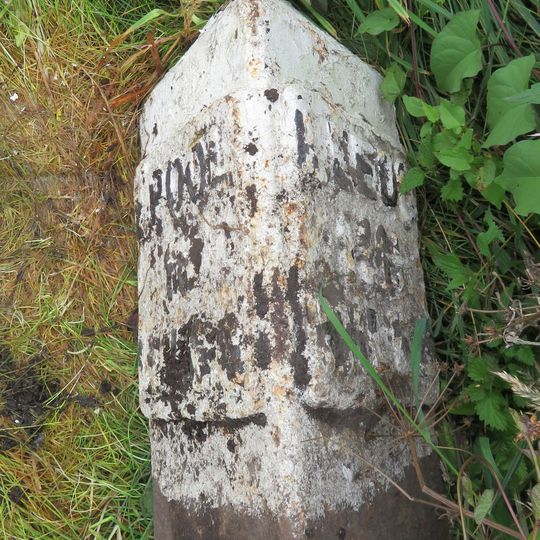 Leeds And Liverpool Canal Milestone Approximately 650 Metres North Of Rimmer's Bridge