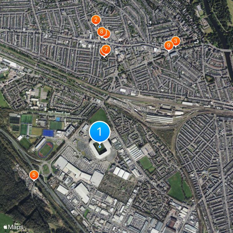 Cardiff City Stadium Map