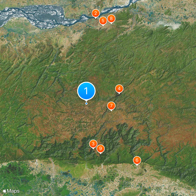 Khasi Hills Map