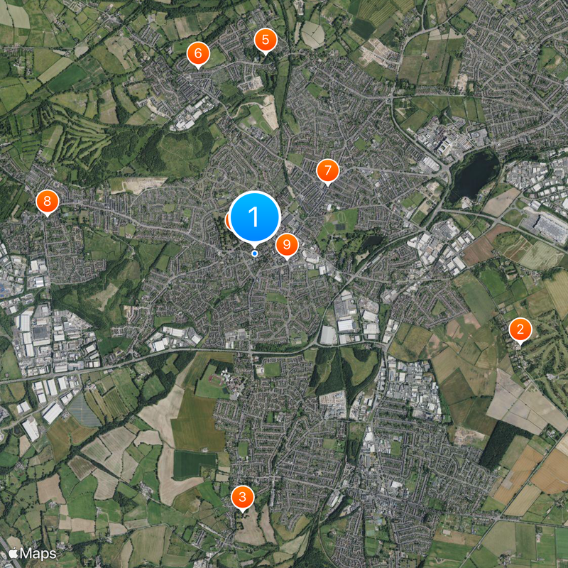 Sutton in Ashfield Mapa