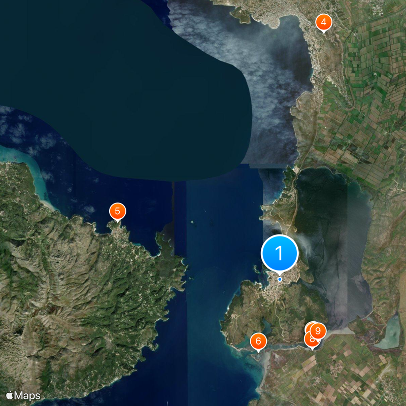 Ksamil Map