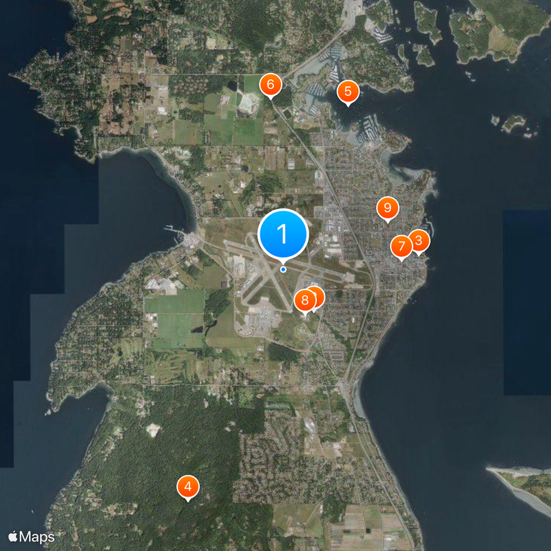 Victoria International Airport Map