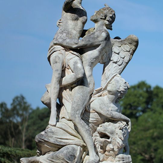Statue on north west end of terrace at Trent Park