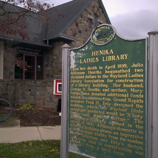 Henika Ladies Library Historical Marker