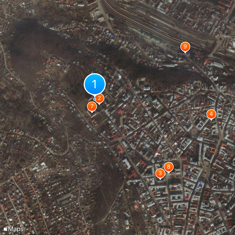 Chernivtsi University Map