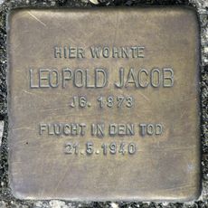 Stolperstein à la mémoire de Leopold Jacob