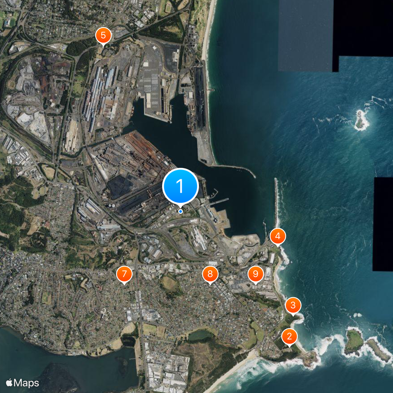 Port Kembla Map