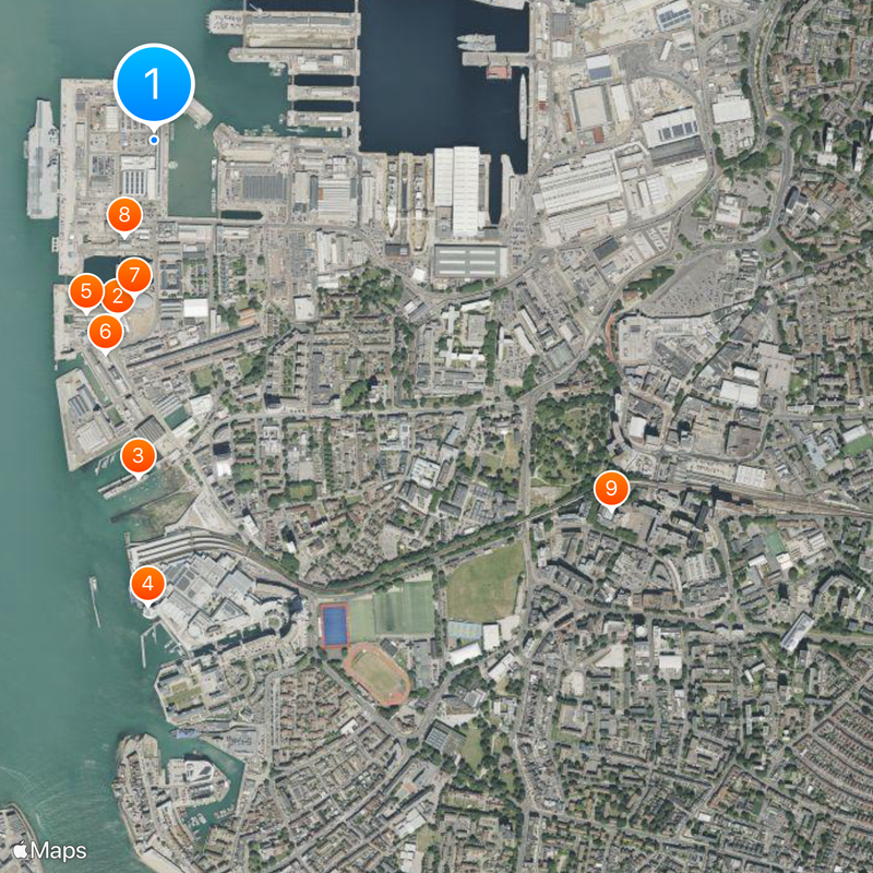 HMNB Portsmouth Map