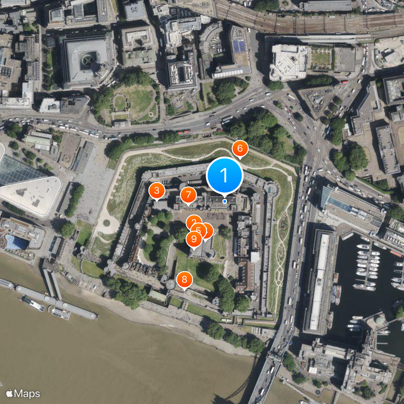 Crown Jewels of the United Kingdom Mapa