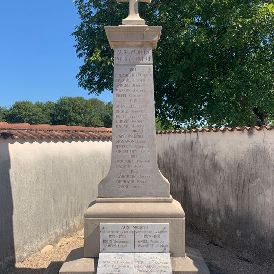 Monument aux morts du cimetière de Saint-Maurice-de-Rémens