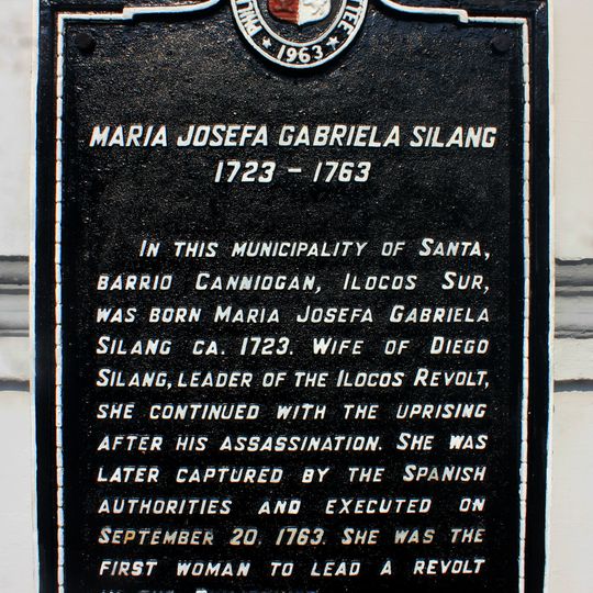 Maria Josefa Gabriela Silang historical marker