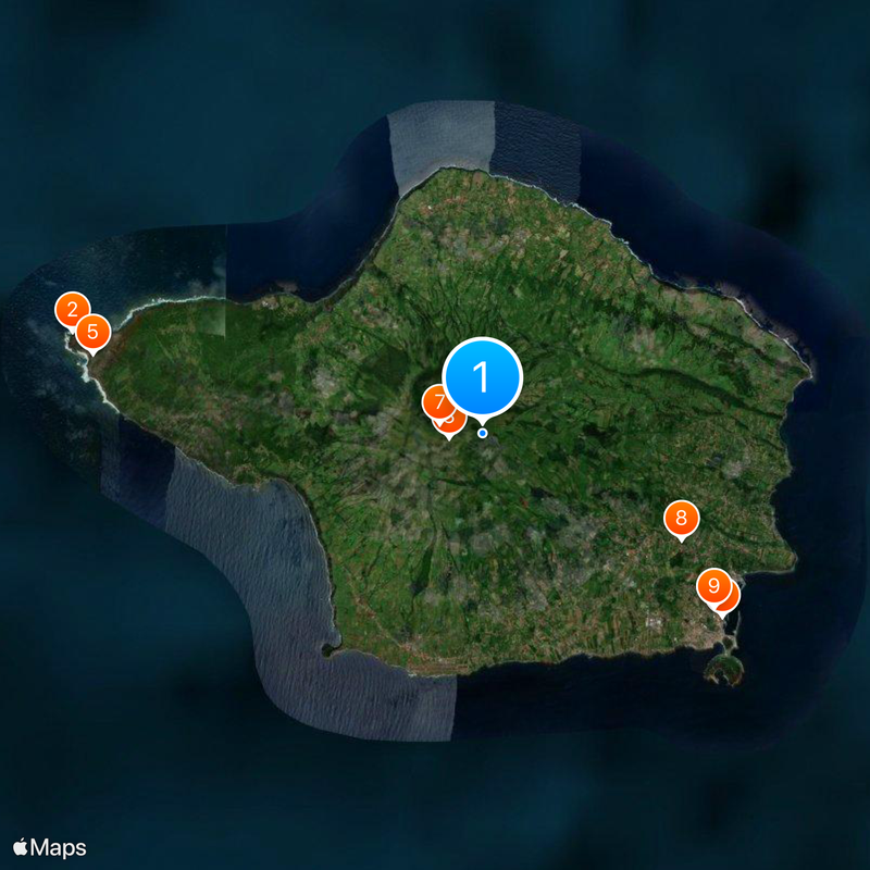 Faial Island Map