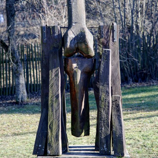 Dřevěná plastika v Krásensku