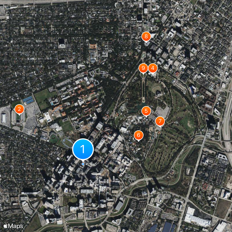 Houston Methodist Hospital Map