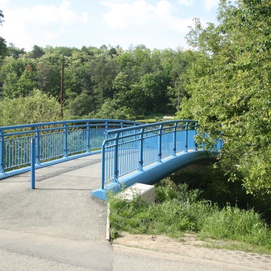 Lávka přes Rokytku u ulice Za mosty