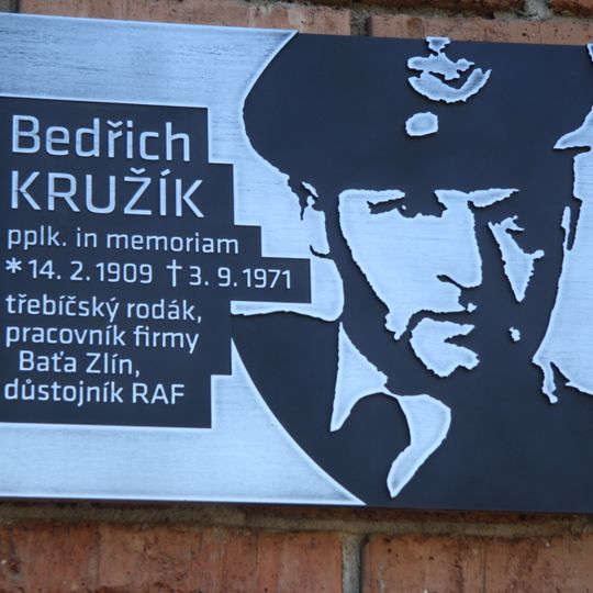 Bedrich Kruzik commemorative plaque