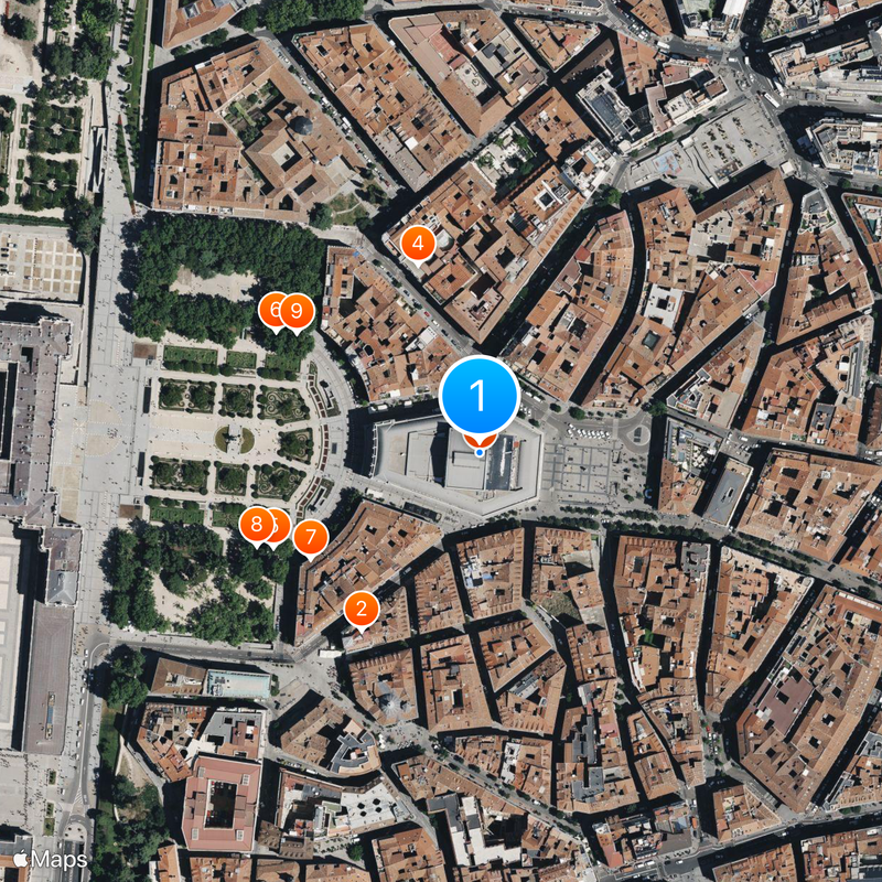 Théâtre royal de Madrid Carte