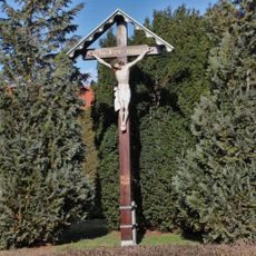 Holzkreuz an der Kreuzung in Doberschütz