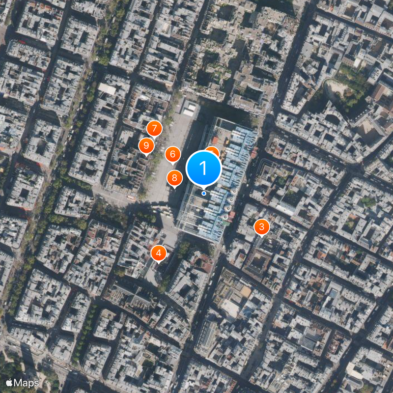 Museo Nacional de Arte Moderno Mapa