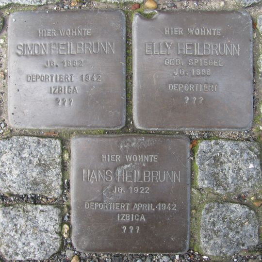Stolperstein dedicated to Elly Heilbrunn