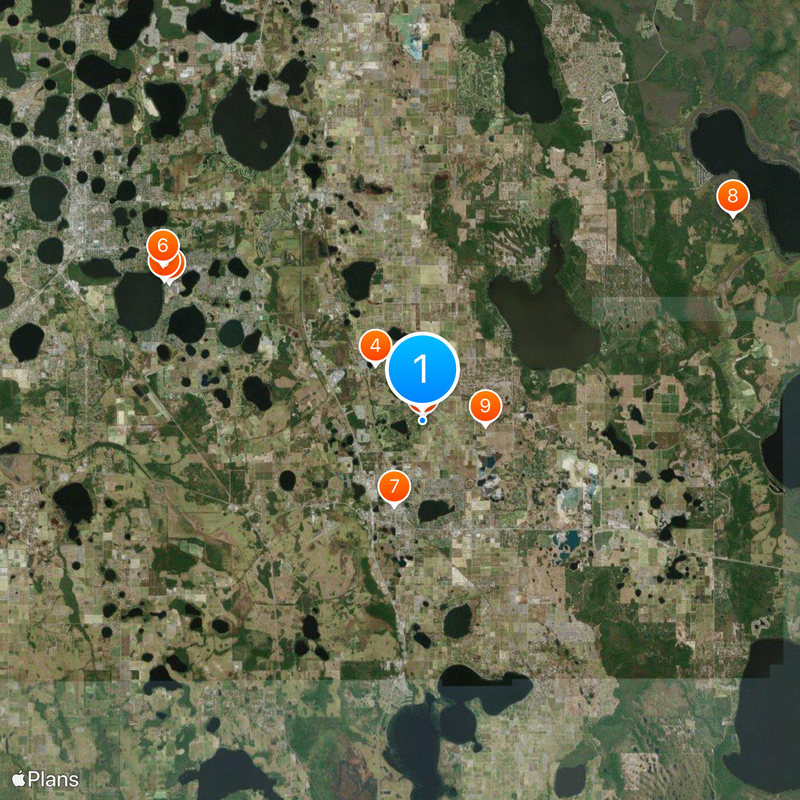 Bok Tower Gardens Karte