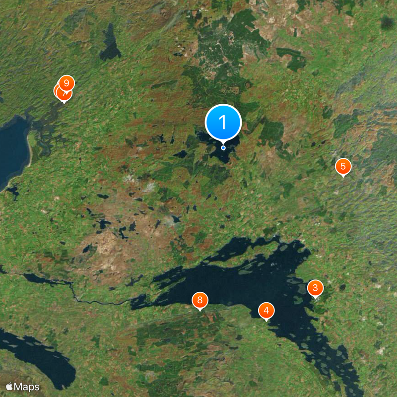 Purgatorium des heiligen Patrick Karte