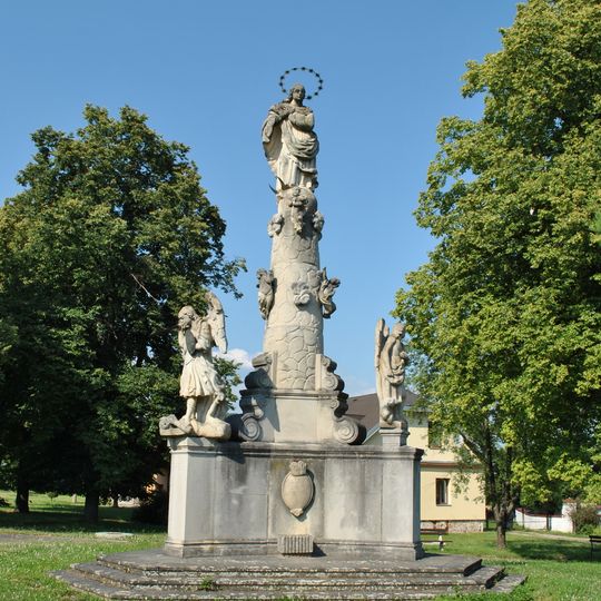 Mariánsky stĺp, Morový stĺp, stĺp s podstavcom-kópia