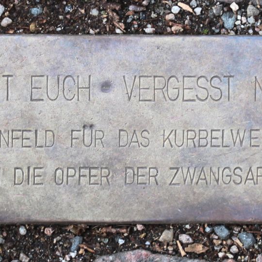 Stolperschwelle Arbeitslager Wiesenfeld