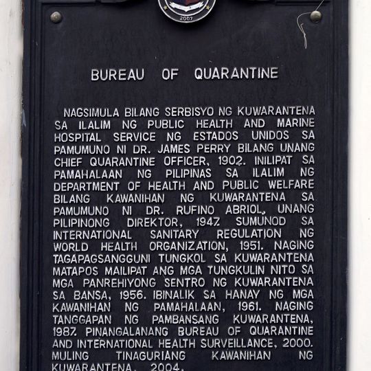 Bureau of Quarantine historical marker