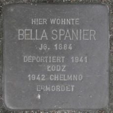 Stolperstein en memoria de Bella Spanier