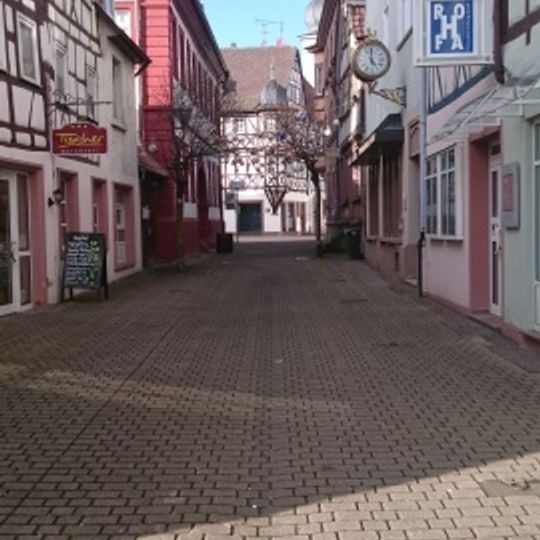 Pedestrian zones in Lauda