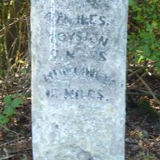 Milestone, southern approach to bridge over railway [disused]
