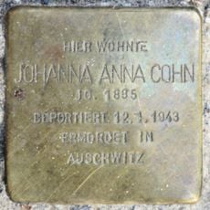 Stolperstein dedicated to Johanna Anna Cohn