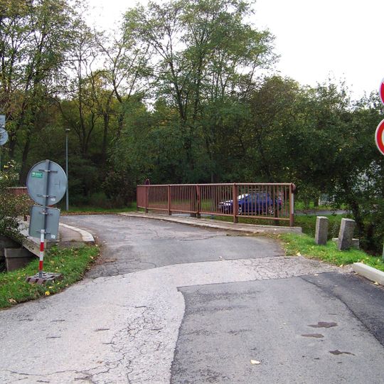 Most ulice Za Rokytkou přes Rokytku