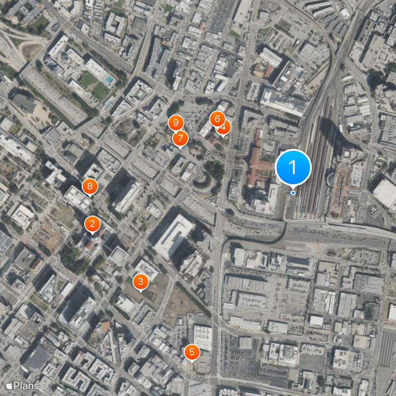 Los Angeles Union Station Map