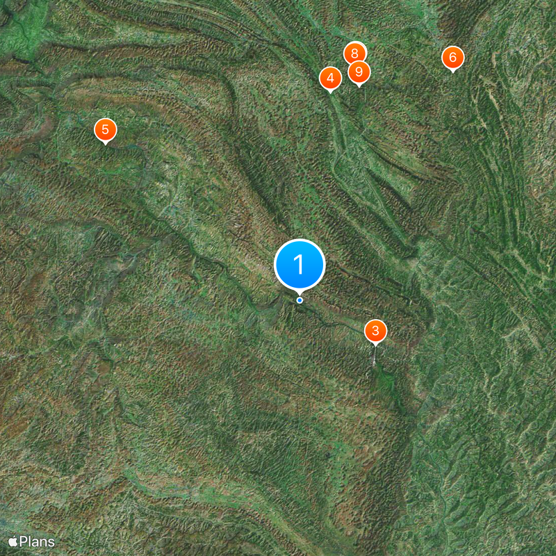 Huajiang Canyon Bridge Map