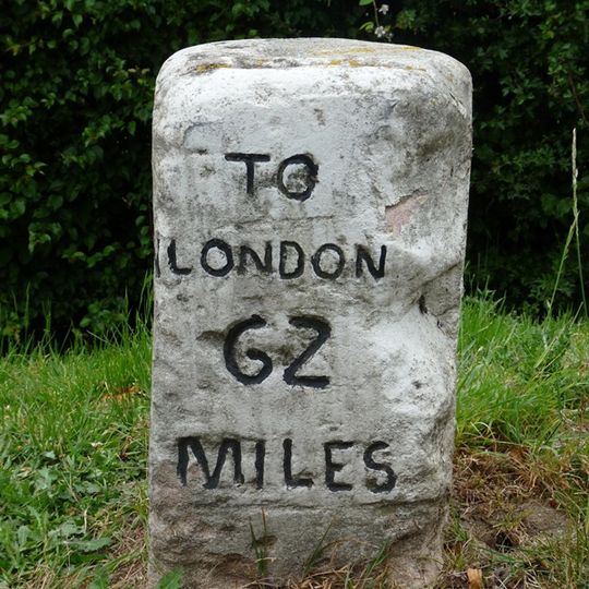 Milestone, Ermine Street, Little Stuckley, SE of entrance to USAF Alconbury