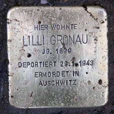 Stolperstein en memoria de Lilli Gronau