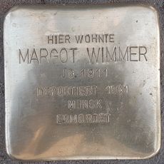 Stolperstein en memoria de Margot Wimmer