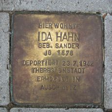 Stolperstein em memória de Ida Hahn