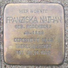 Stolperstein en memoria de Franziska Nathan