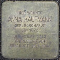 Stolperstein en memoria de Anna Kaufmann